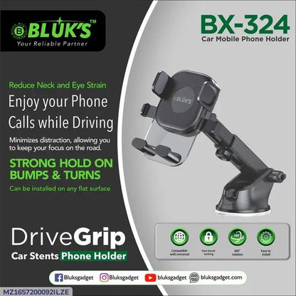 Cup Phone Holder for Car, [Never Shake & Never Drop] Rock Solid Cup Holder Phone Mount for Car, Truck, SUV, Compatible with All Iphone 13 12 11 8, Pro, Pro Max Series & All Samsung Series