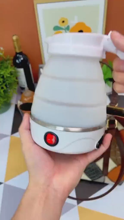 Portable Electric Kettle 600ml Collapsible Silicone Multicolor