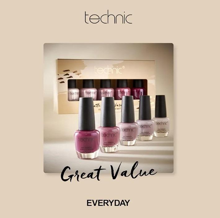 Technic Nail Polish Pack of 6 Shades Everyday Wear