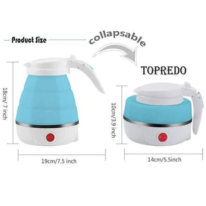 Portable Electric Kettle 600ml Collapsible Silicone Multicolor