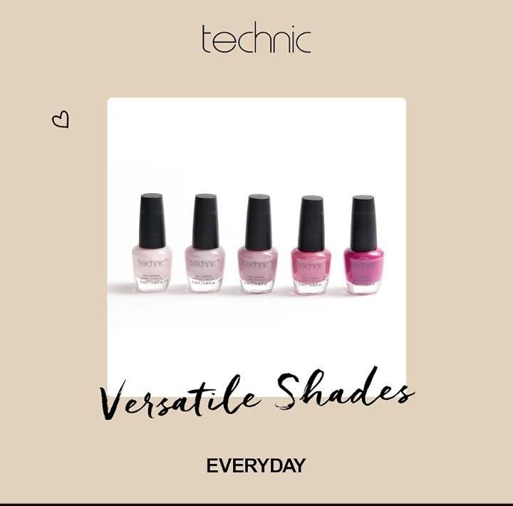 Technic Nail Polish Pack of 6 Shades Everyday Wear